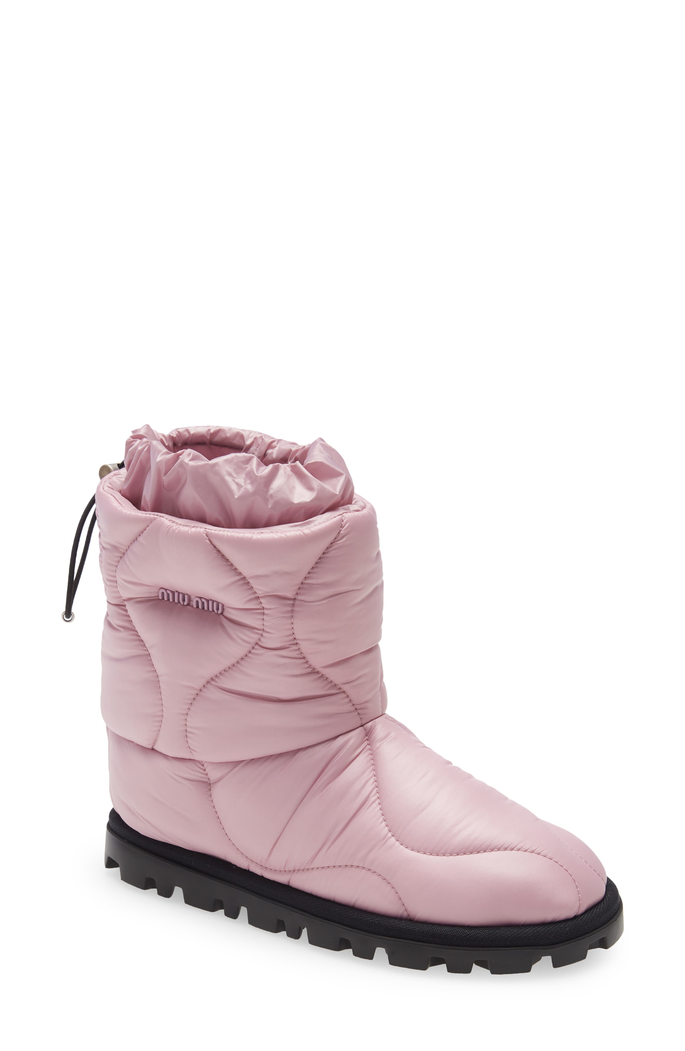 Miu Miu Quilted Bootie, Main, color, 