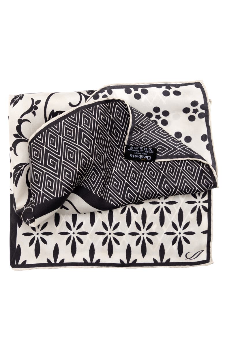 Elizabetta Nadia - Silk Bandana, Alternate, color, Black