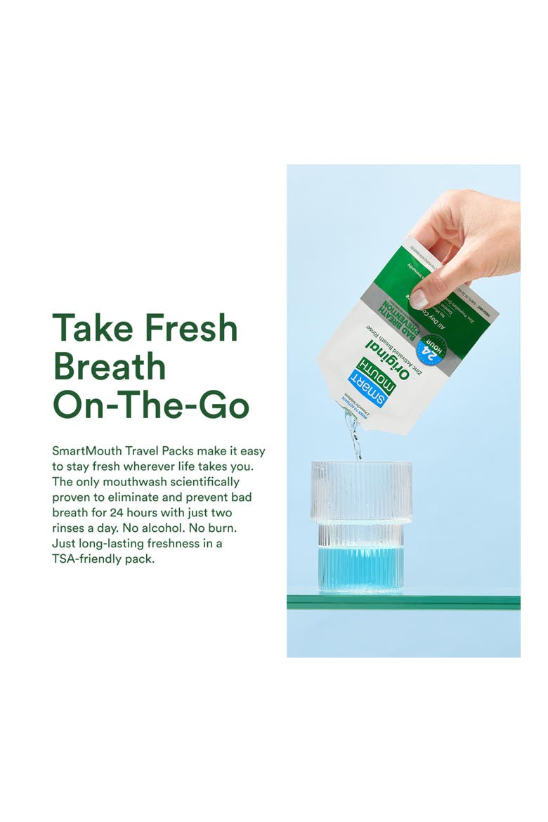 Original Zinc Activated Mouthwash Single Packs Fresh Mint 10 Count, 3 Pack, Alternate, color, Fresh Mint