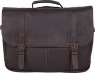 Kenneth Cole Colombian Leather 16” Laptop Computer Portfolio Messenger Briefcase