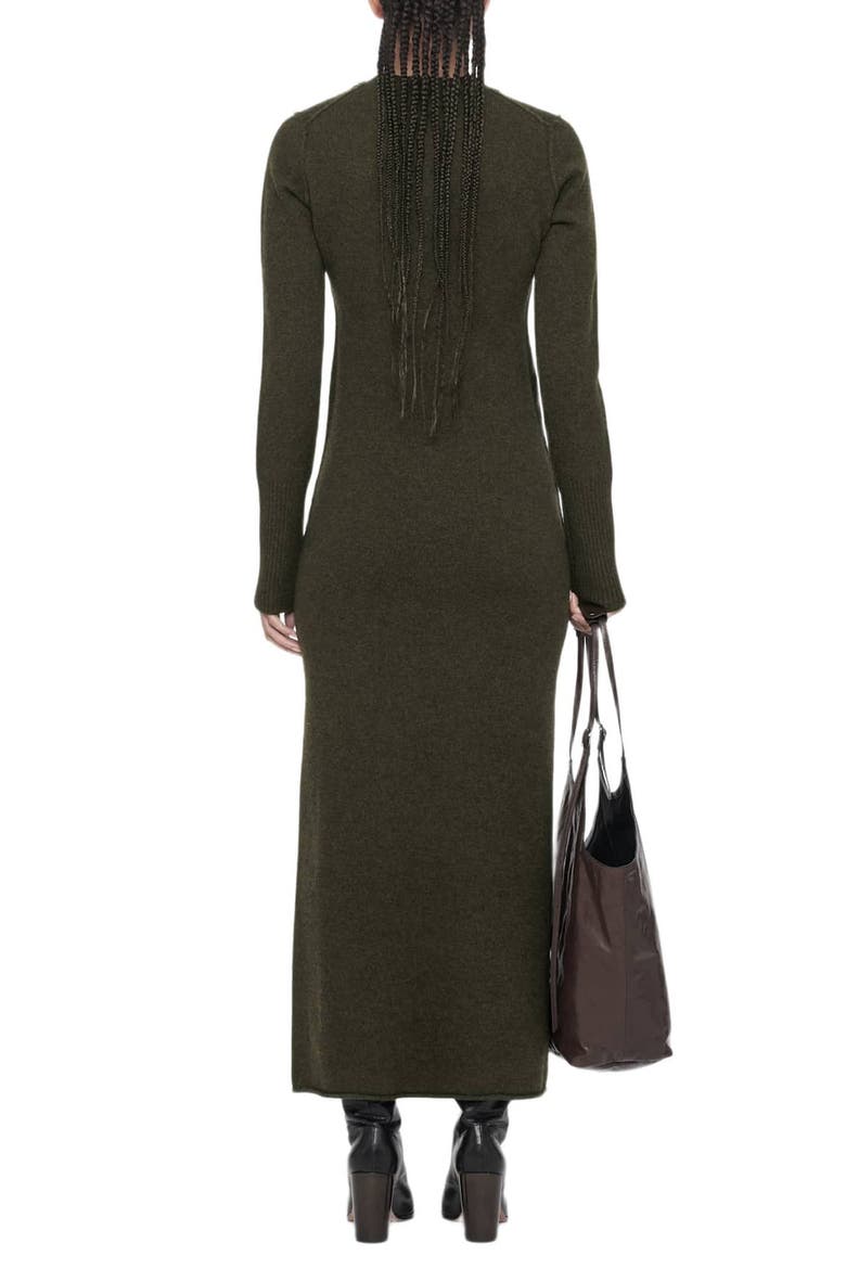 Erith Merino Wool Dress, Alternate, color, DEEP KHAKI GREEN
