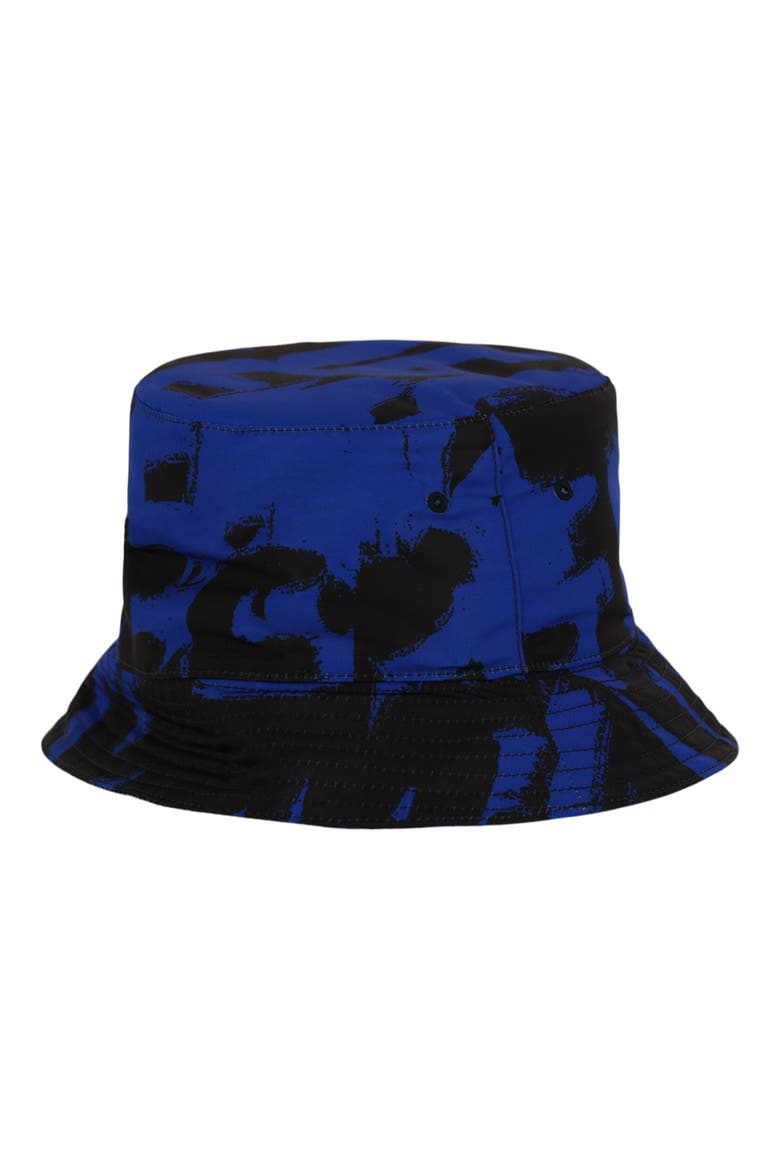 Graffiti Logo Bucket Hat, Alternate, color, ROYAL BLACK