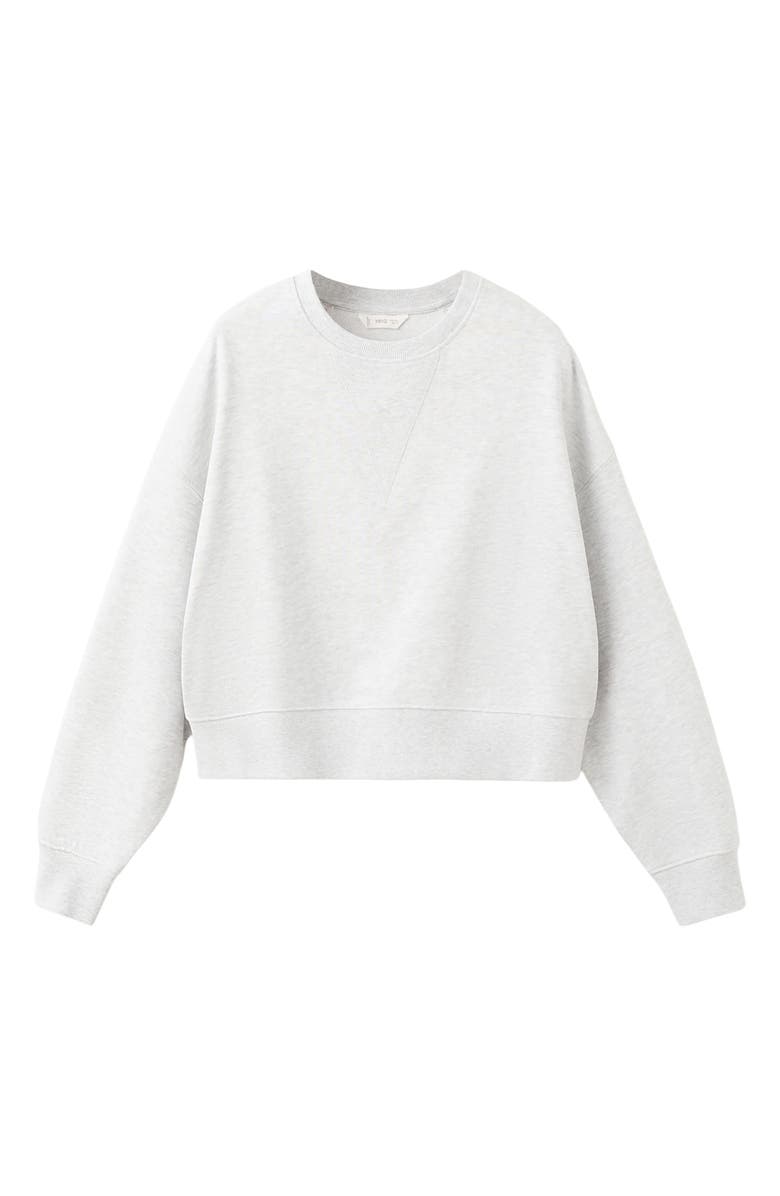 MANGO TEEN Crop Cotton Blend Sweatshirt, Alternate, color,
