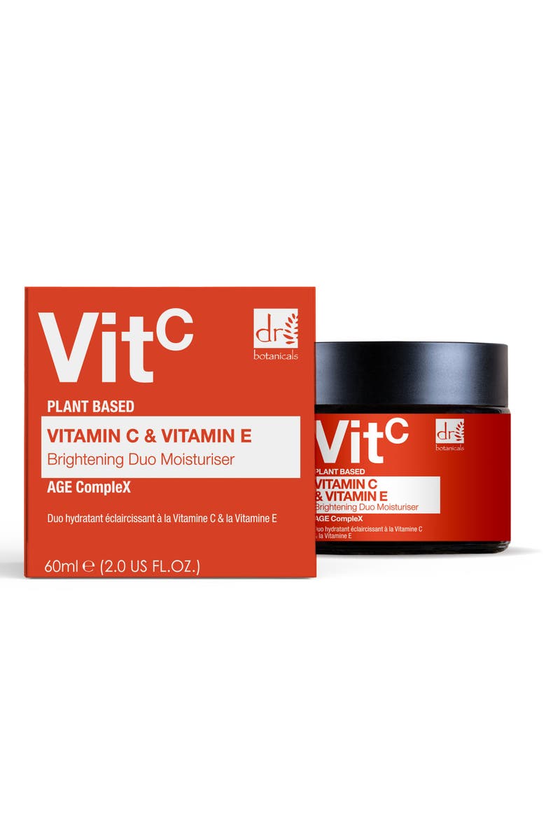 DR BOTANICALS Vitamin C 1% 
Vitamin E Brightening Duo Moisturiser 60ml, Alternate, color, White