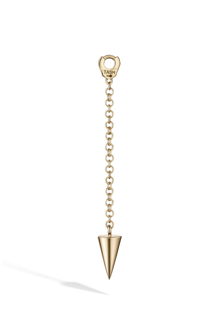 Spike Pendulum Charm, Main, color, 14K YELLOW GOLD