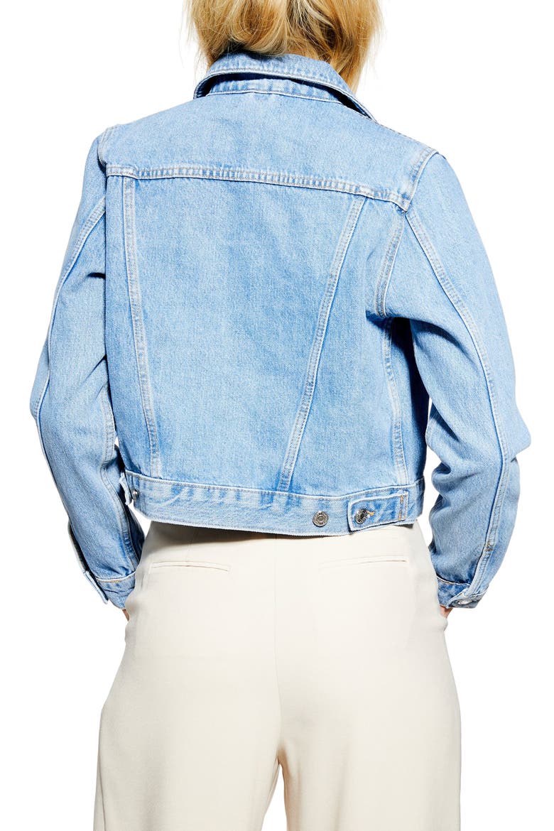 Denim Jacket, Alternate, color, MID DENIM