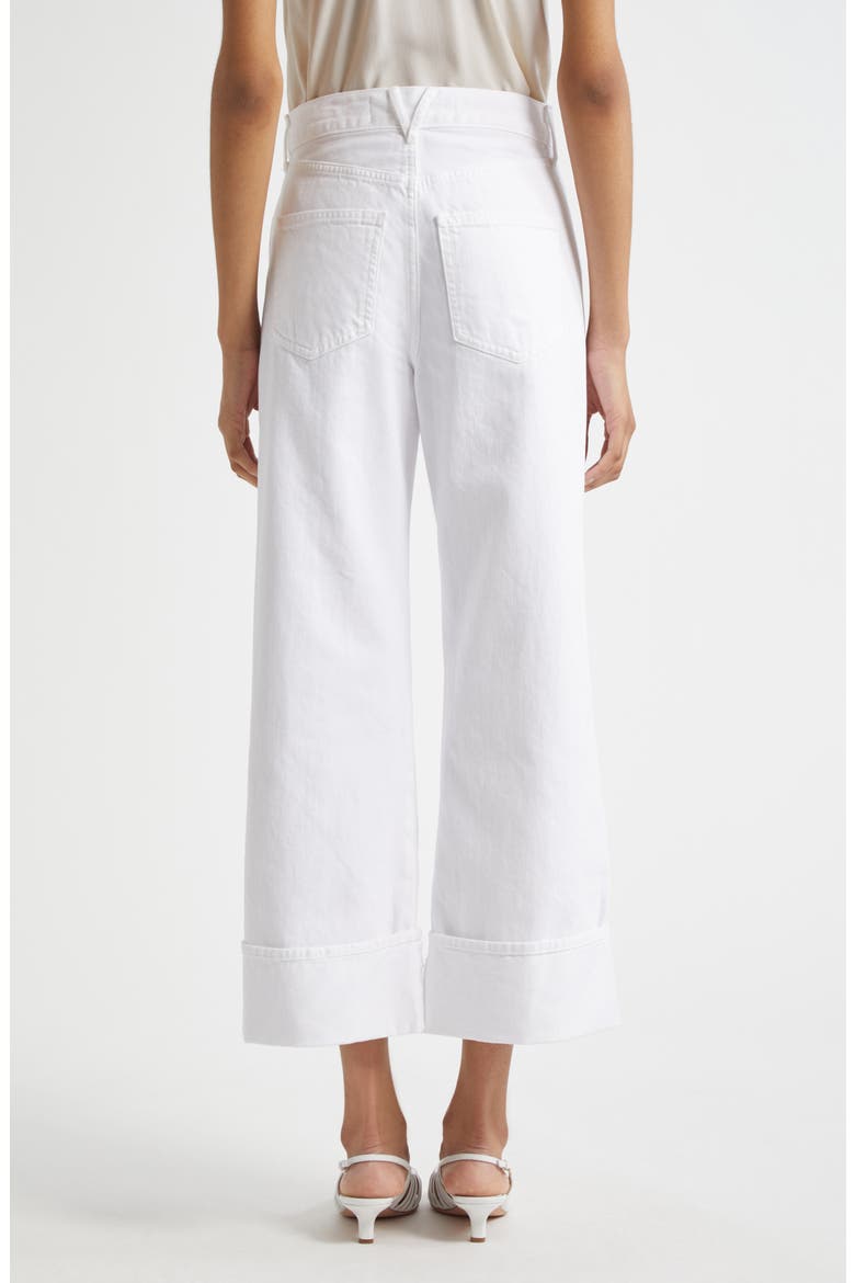 Taylor High Waist Crop Wide Leg Jeans, Alternate, color, WHITE