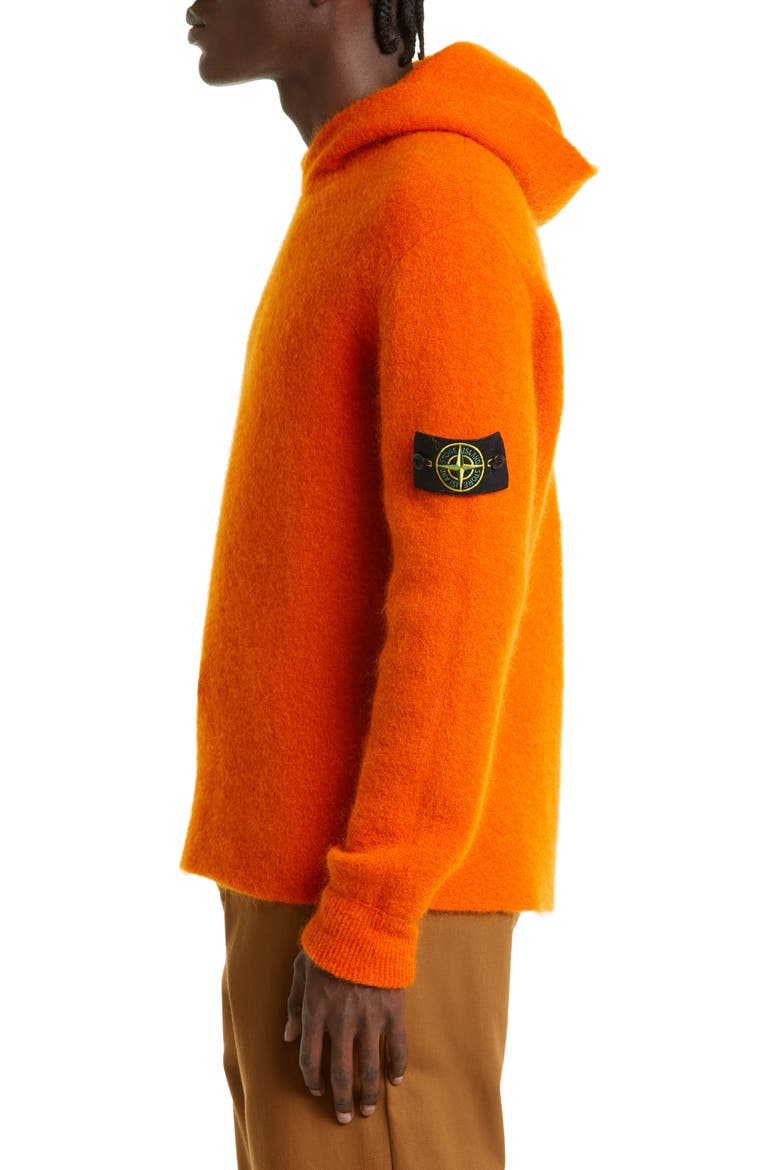 Double Face Knit Hoodie, Alternate, color, ORANGE