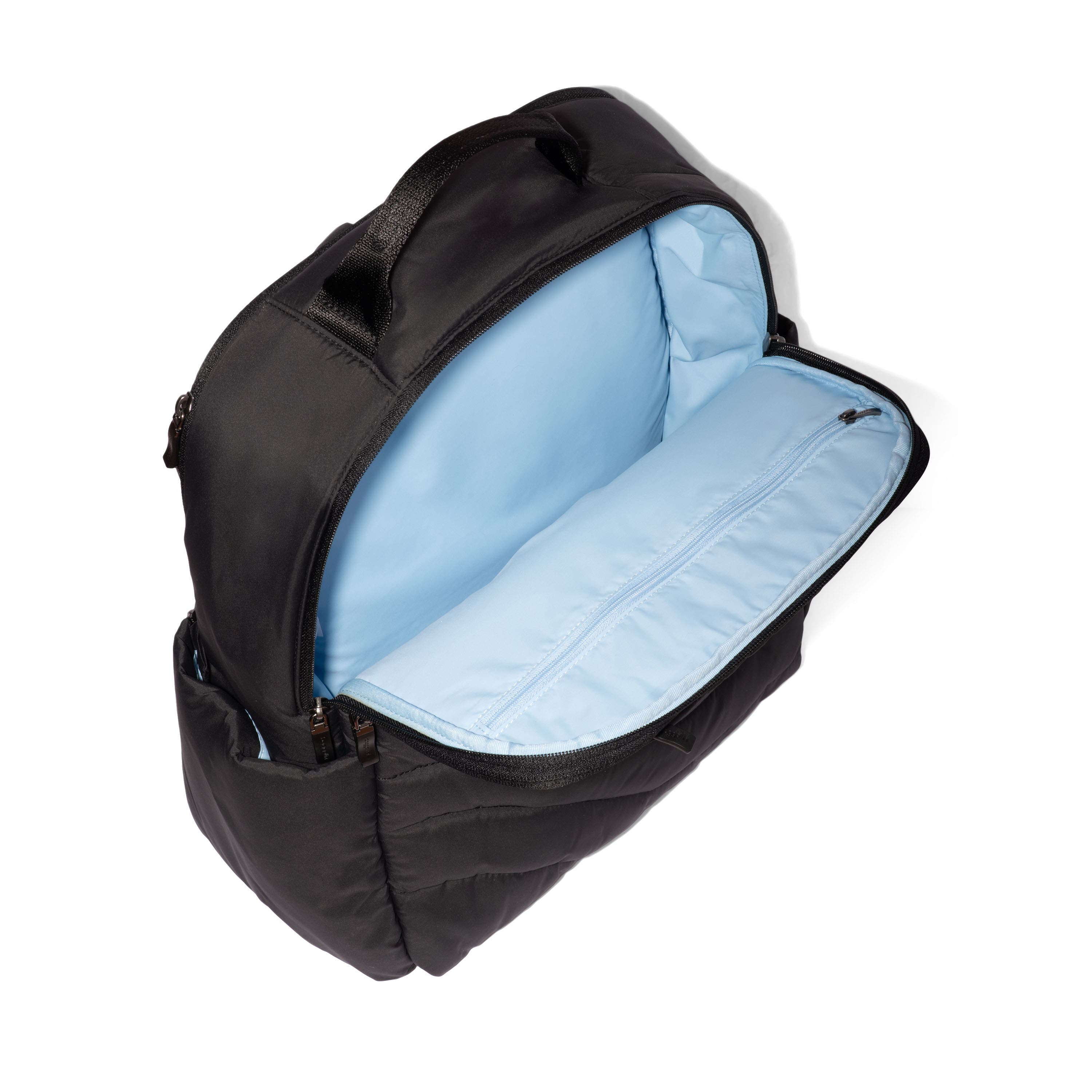 BAGGALLINI Set Wave Backpack, Alternate, color, Black Wave Puff