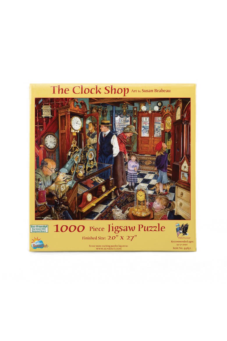 The Clock Shop 1000 piece Jigsaw Puzzle for Adults, Alternate, color, Multicolor