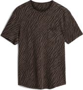 John Varvatos Kuhl Print Cotton Blend T-Shirt