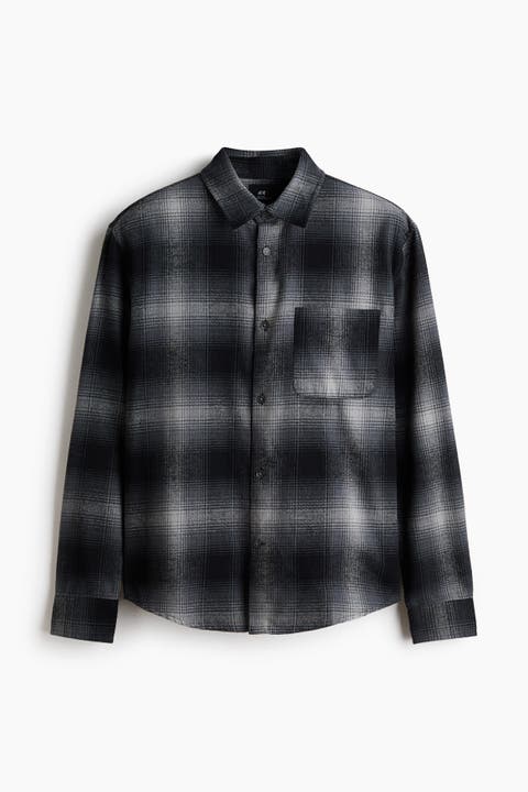 Loose-Fit Flannel Shirt