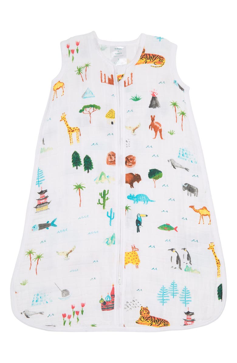 aden + anais ADEN AND ANAIS Cotton Muslin Sleeping Bag, Main, color, 