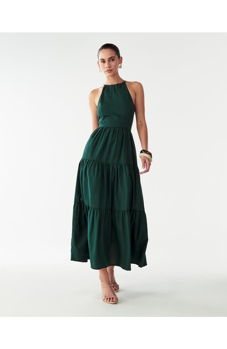 WILLA Aquila Maxi Dress, Alternate, color, Emerald
