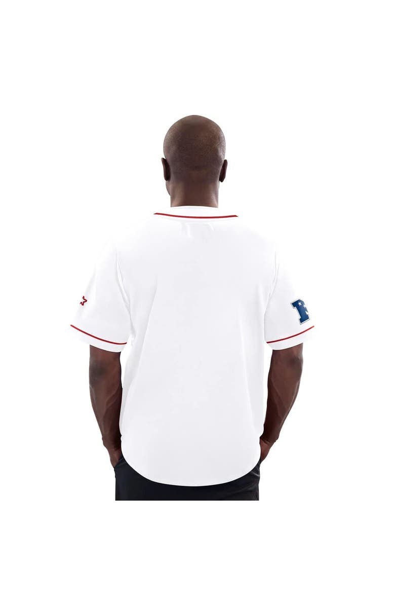 STARTER Men's Starter  White San Francisco 49ers Relay Full-Button Baseball Jersey, Alternate, color, White