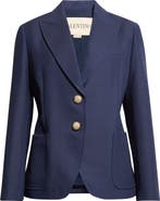 Valentino Garavani Solid Crepe Couture Sport Coat