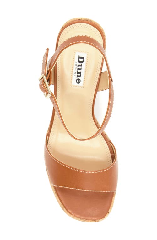 Dune London Jodi Platform Sandal In Brown