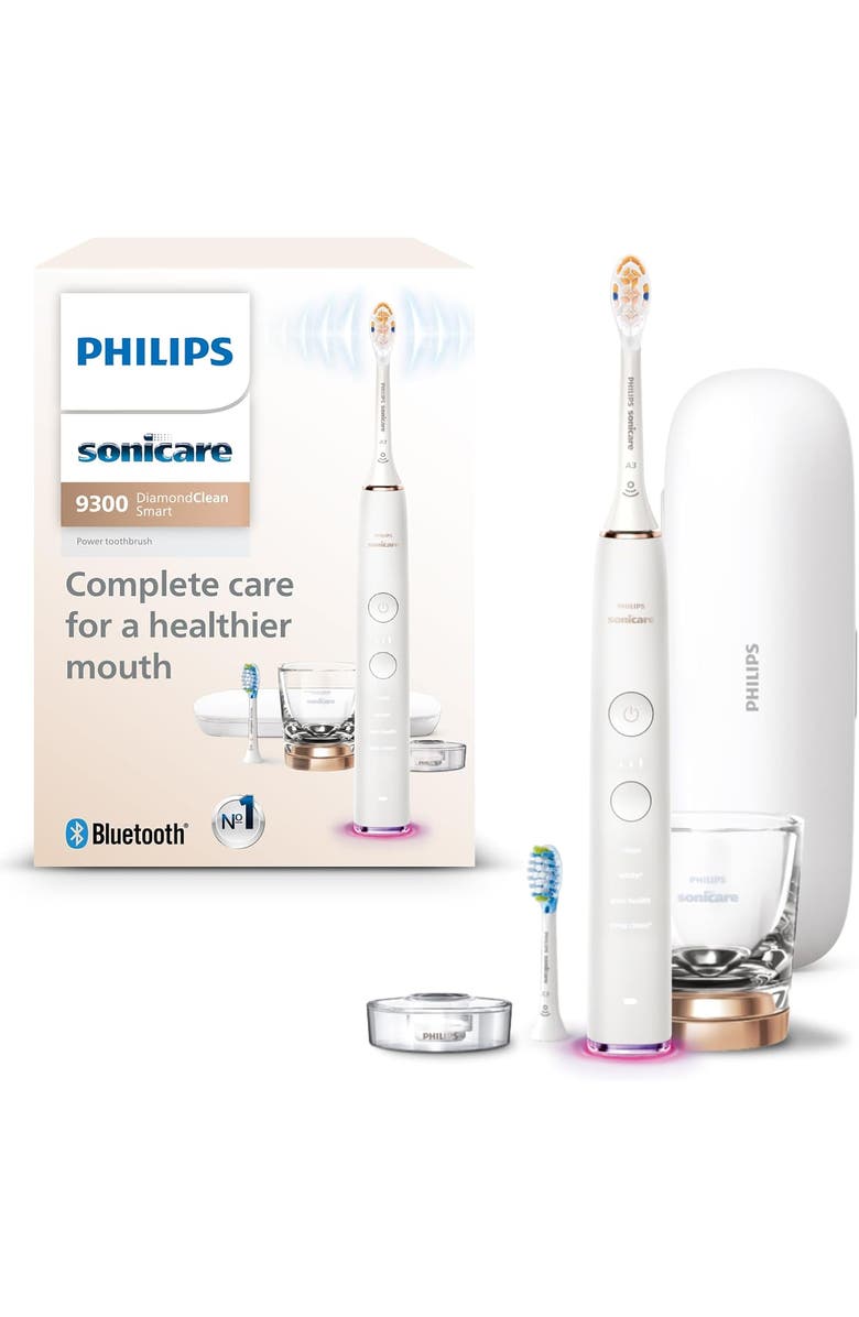 Philips Sonicare DiamondClean Smart 9300 Electric Toothbrush Rosegold, Main, color, Rose Gold