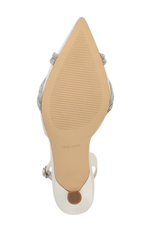 Nine West Deby Pointed Toe Slingback Pump In Gray