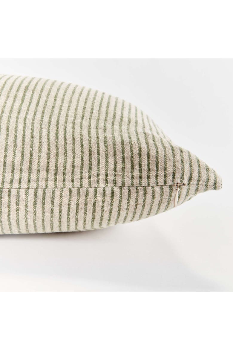 Otis Pinstripe Lumbar Pillow, Alternate, color, Beige