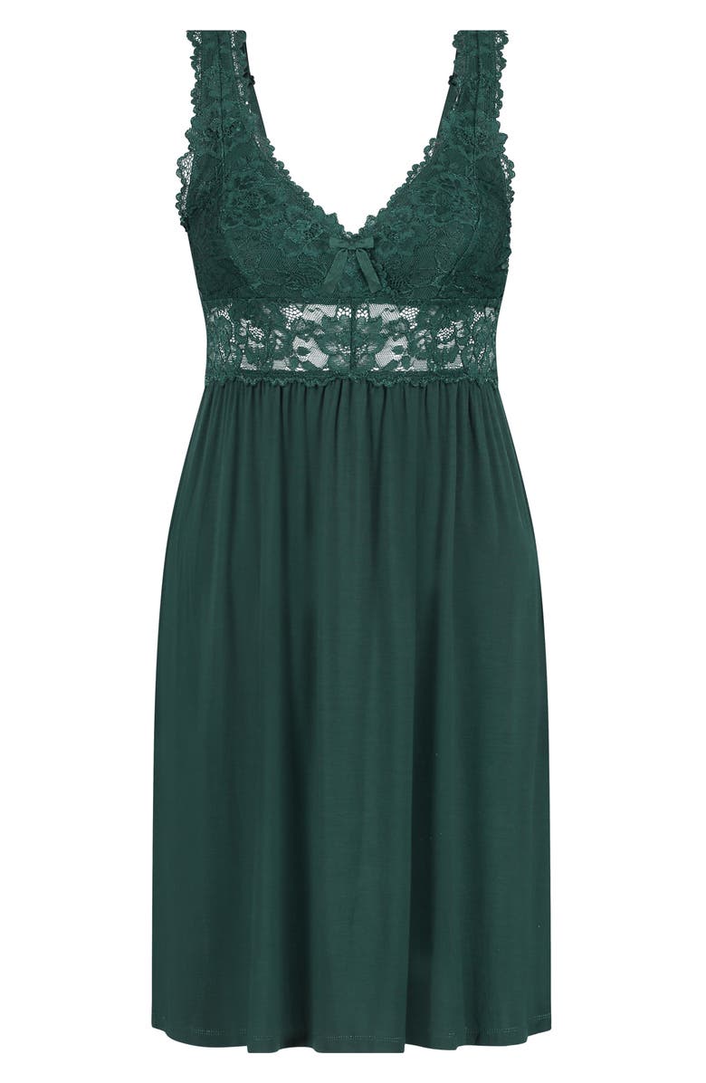 Hunkemöller Nora Lace Trim Chemise, Main, color, 