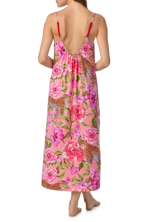 Room Service Pjs Print Long Chemise In Multi