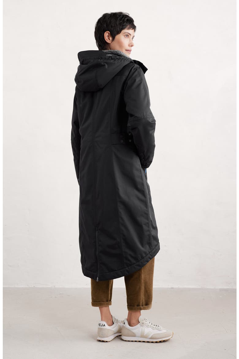 Janelle Waterproof Coat, Alternate, color, BLACK