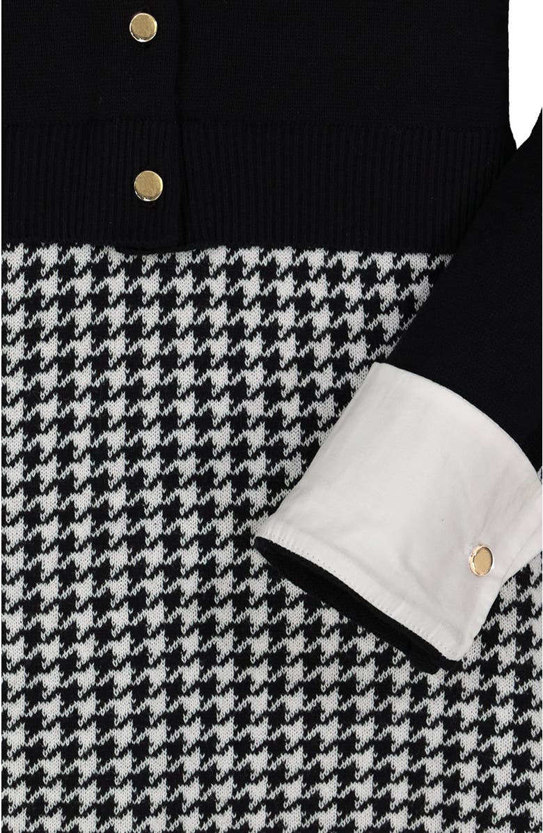 Hope & Henry Baby Girls' Button Front Sweater Dress with Collar, Infant, Alternate, color,