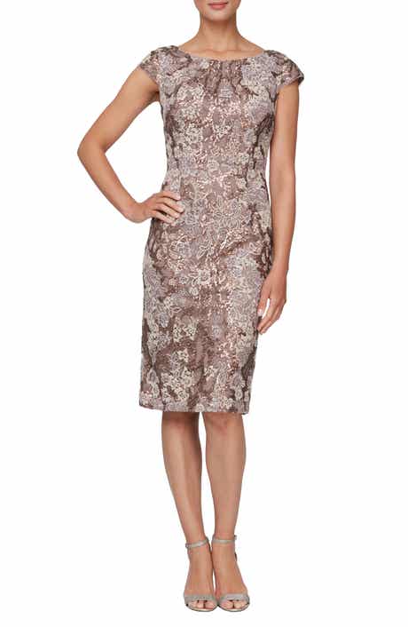 Alex Evenings Embroidered Sheath Dress