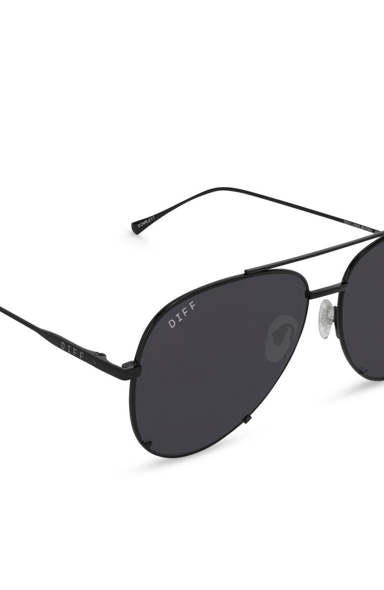 DIFF 63mm Scarlett Sunglasses, Alternate, color, Black/ Grey