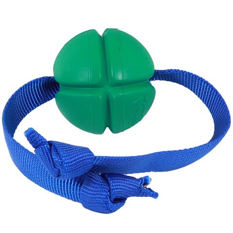 FloTex Tug, Large, 3.25 Inches, Green, Rubber Dog Toy