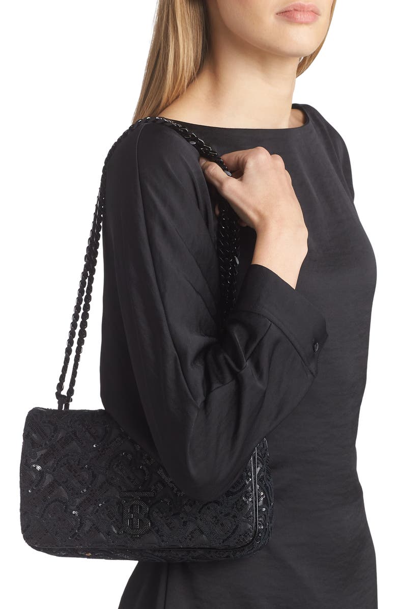 Burberry Small Lola Sequin, Alternate, color,