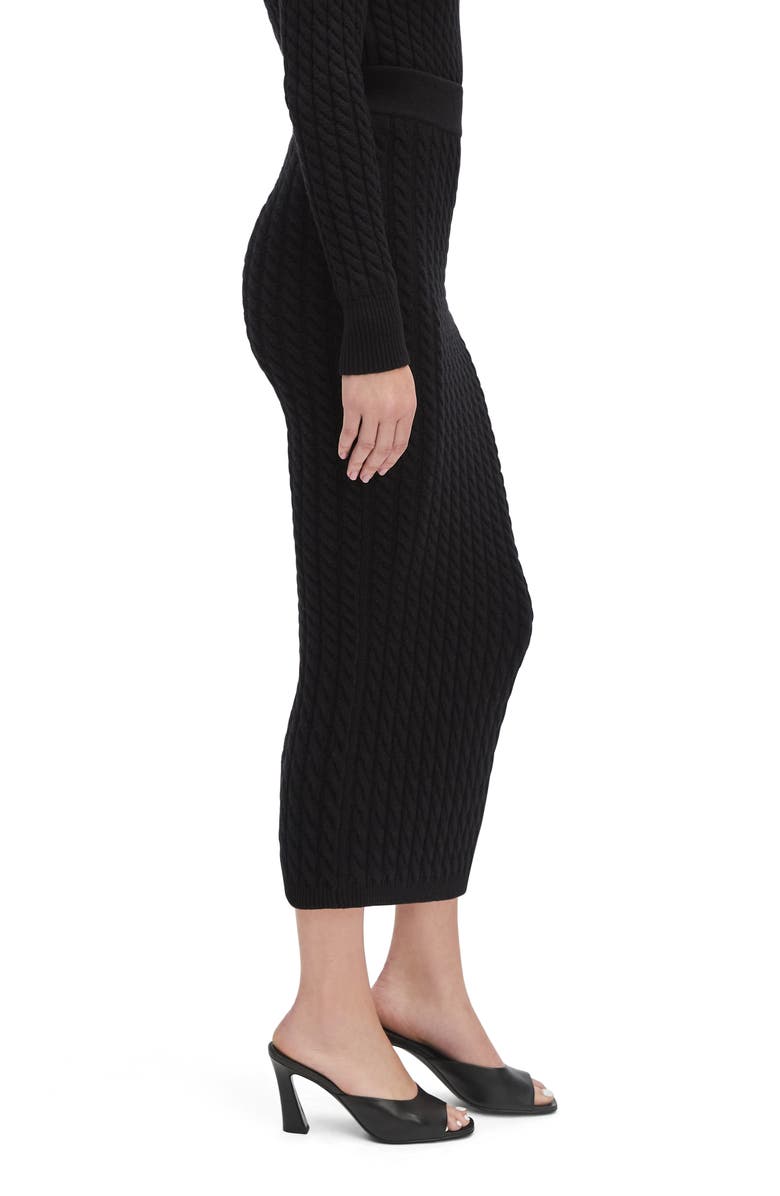 Favorite Daughter The Feel Good Knit Maxi Skirt, Alternate, color, Black