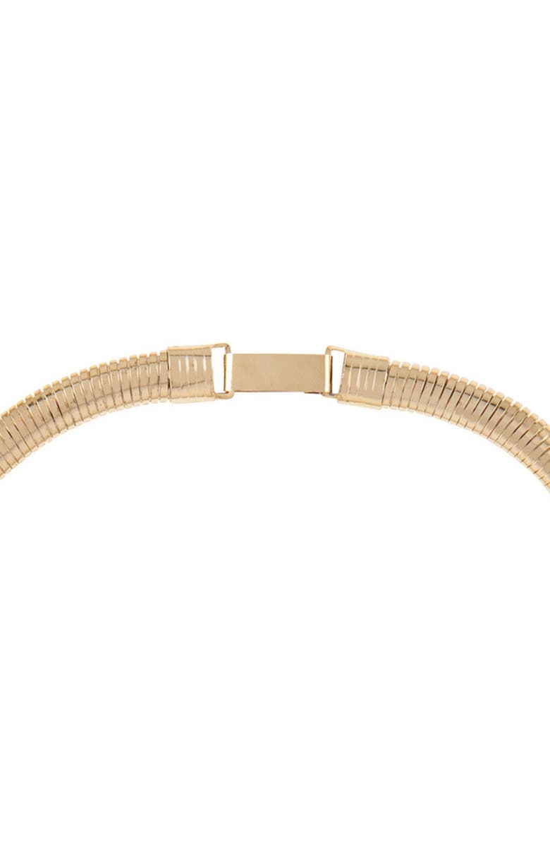 Susan Caplan 1990s Vintage Gold Plated Textured Flex Collar, Alternate, color, Textured Flex