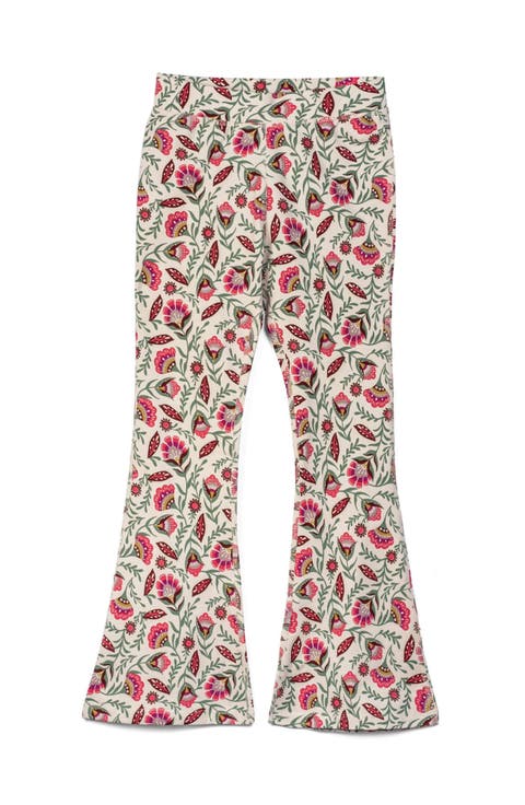 Organic Cotton Print Flare Leggings