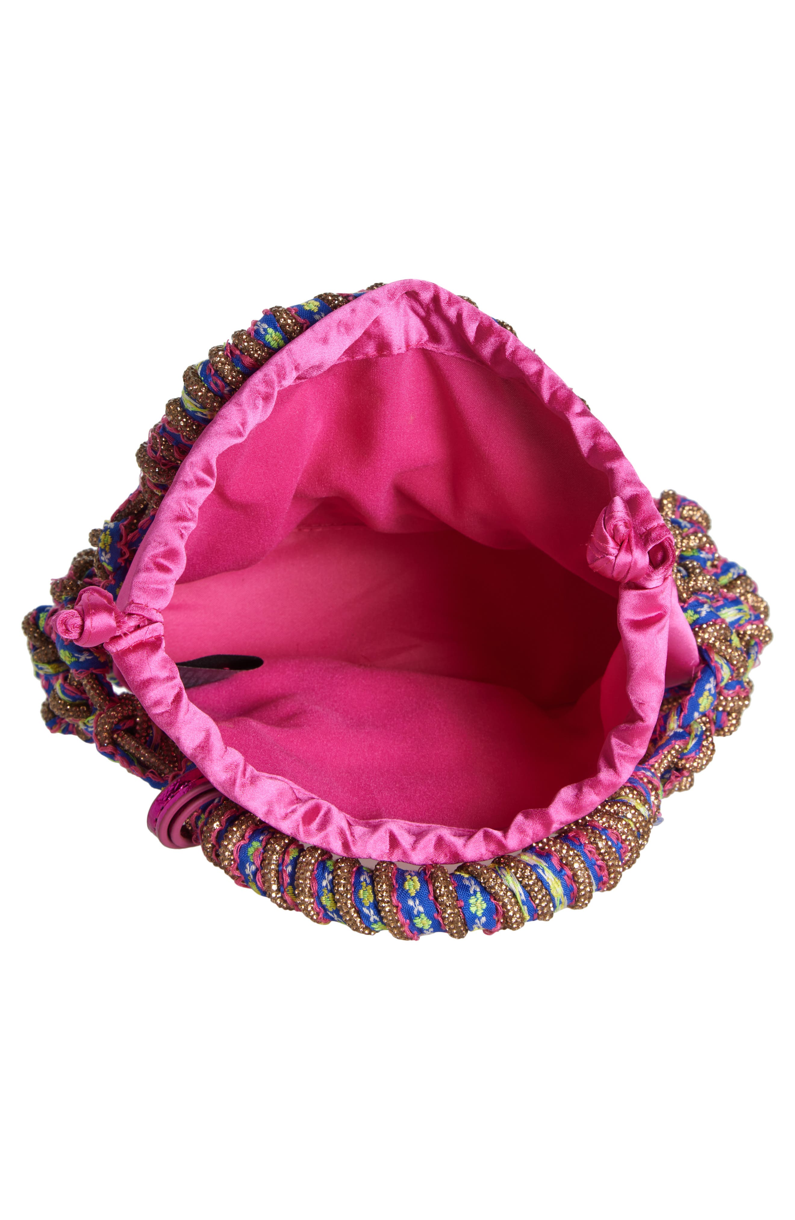 Kurt Geiger London Small Macramé Crystal Handbag, Alternate, color, 