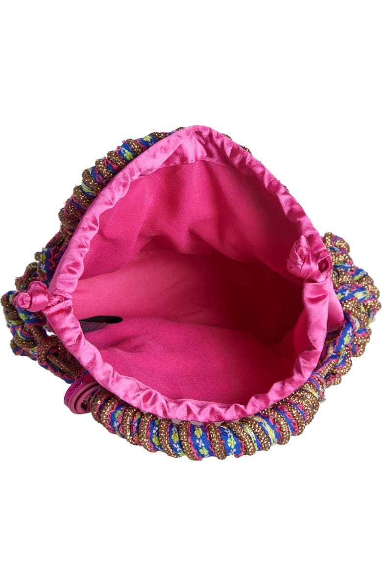 Kurt Geiger London Small Macramé Crystal Handbag, Alternate, color,