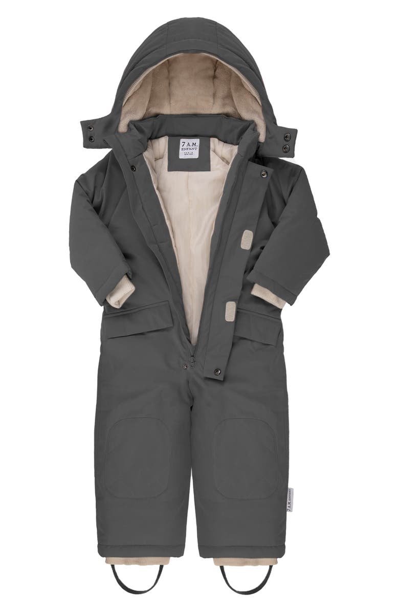7 A.M. Enfant Grand Benji Snowsuit, Alternate, color, Smokey Grey