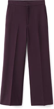 MANGO High Waist Straight Leg Pants