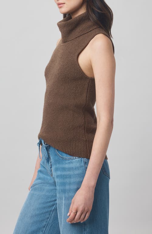Splendid X @cellajaneblog Sleeveless Turtleneck Sweater In Brown