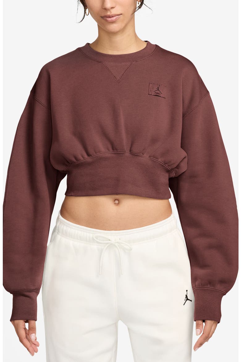 Flight Fleece Crop Sweatshirt, Main, color, DARK PONY