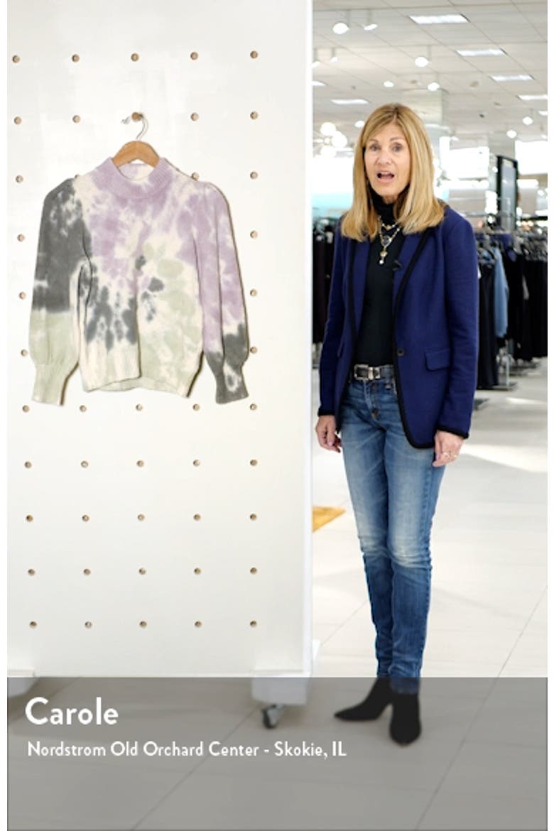 Tie Dye Puff Sleeve Sweater video