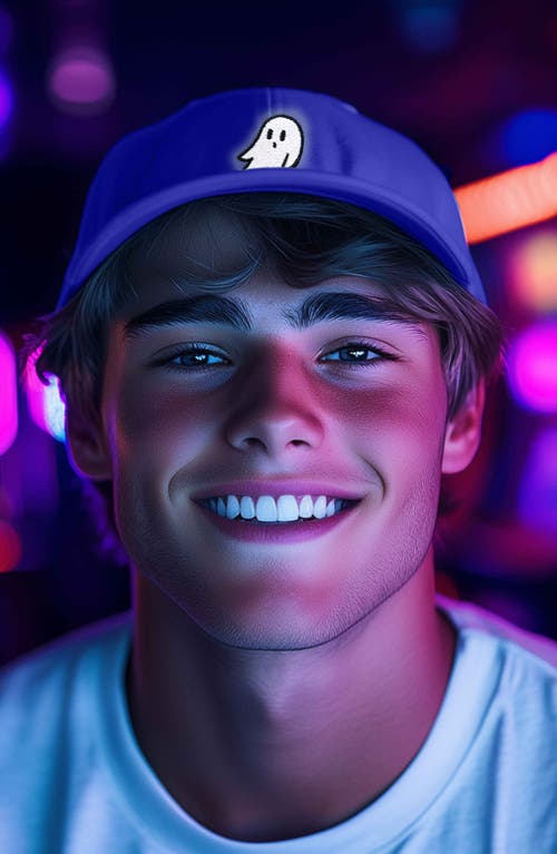 Dalix Ghost Dad Hat In Royal Blue