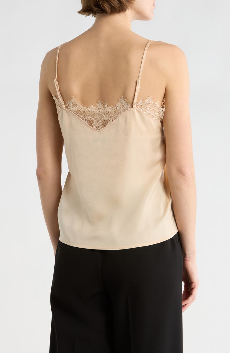 NSR Lace Trim Camisole, Alternate, color, Champagne