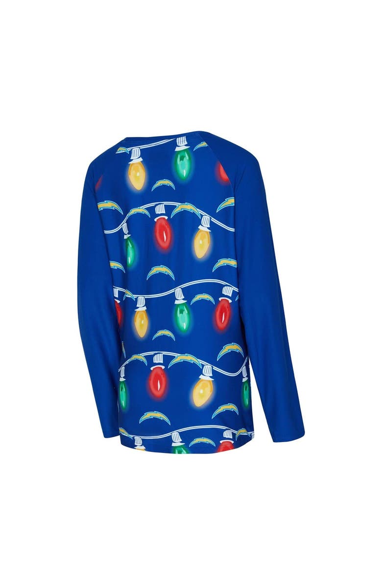 CONCEPTS SPORT Women's Concepts Sport Los Angeles Chargers Garland Knit Raglan Long Sleeve Top & Pants Set, Alternate, color, Powder Blue