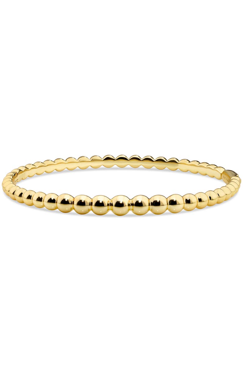 DEVATA Beaded Ball Bangle Bracelet in Gold Plated Sterling Silver, Alternate, color, Yellow Gold