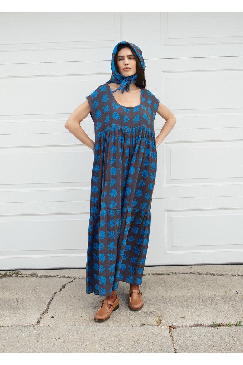Oversized Tassel Bandana, Alternate, color, Azure