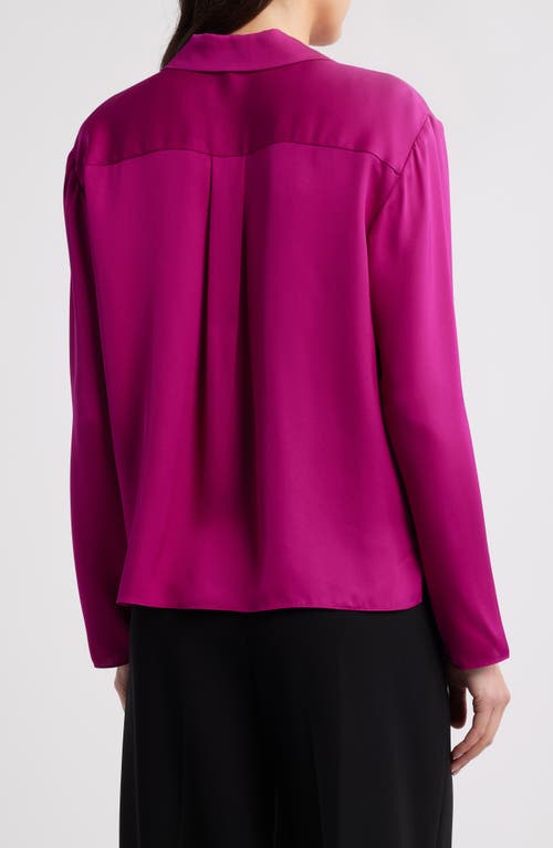 Theory Silk Button Up Blouse