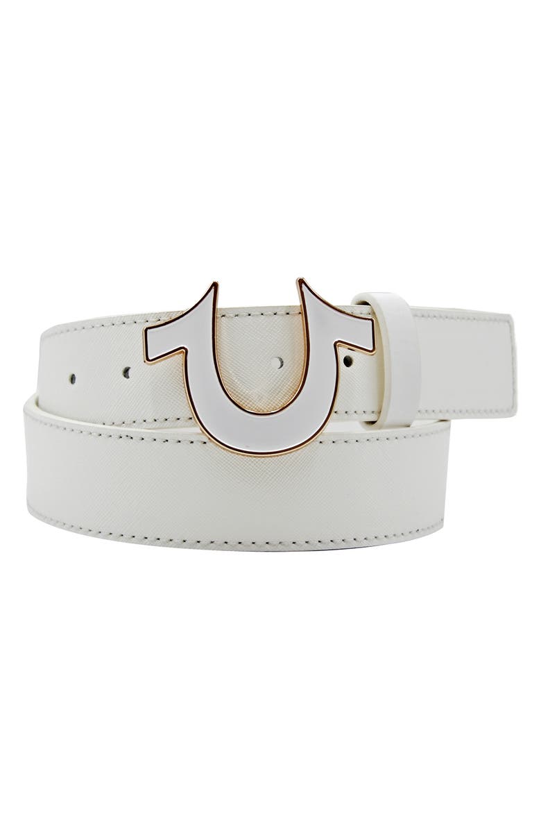 True Religion Sage II Horseshoe Buckle Belt, Main, color, 