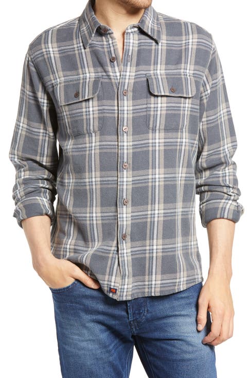 Mountain Regular Fit Flannel Button-Up Shirt